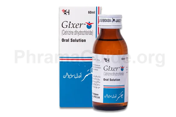 Gixer Syrup Uses and Indications